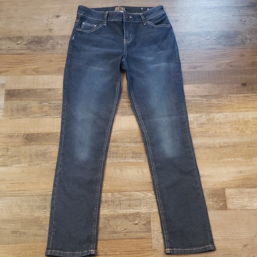 Justice mid rise skinny jeans size 16